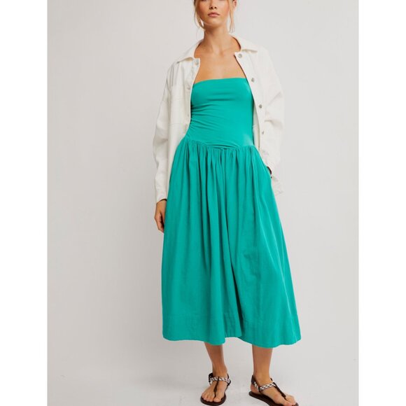 FREE PEOPLE Onda Tube Midi / Malachite Green - Picture 9 of 11